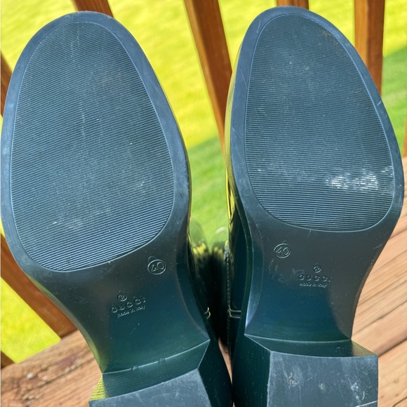 Gucci Double G Rain Boot Women's Green EU 40 US 9 - Picture 12 of 16